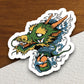 Green dragon with horns dragon sticker, Funny Animal Sticker For Laptop, Water Bottle, Hydro flask, Phone, Computer, Gift, Pet Sticker