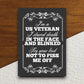 I'm a US Veteran sticker, patriotic laptop decal, water bottle decor, gift sticker, planner accessories, journal sticker, Room Décor