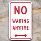 No Waiting Anytime  road sign stickers, Room Decor, Traffic Sticker, Road Sign Decoration, Road Work Signs, Building Signs, Traffic Sign