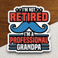 I'm Retired I'm a Professional Grandpa sticker, family sticker, Grandfather sticker, Professional sticker,  Retired sticker, Room Décor