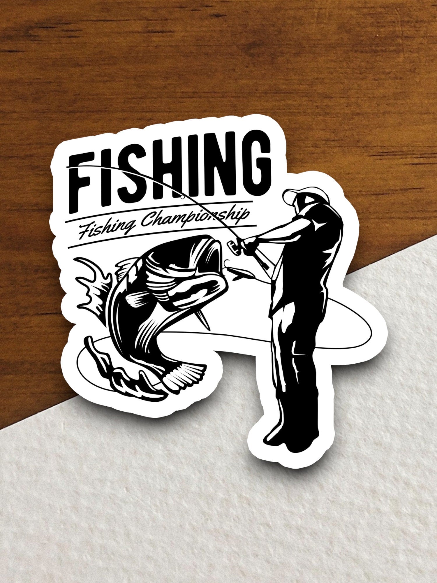 Big Day of Fishing sticker, vacation sticker, travel sticker, room decor, water bottle sticker, laptop sticker