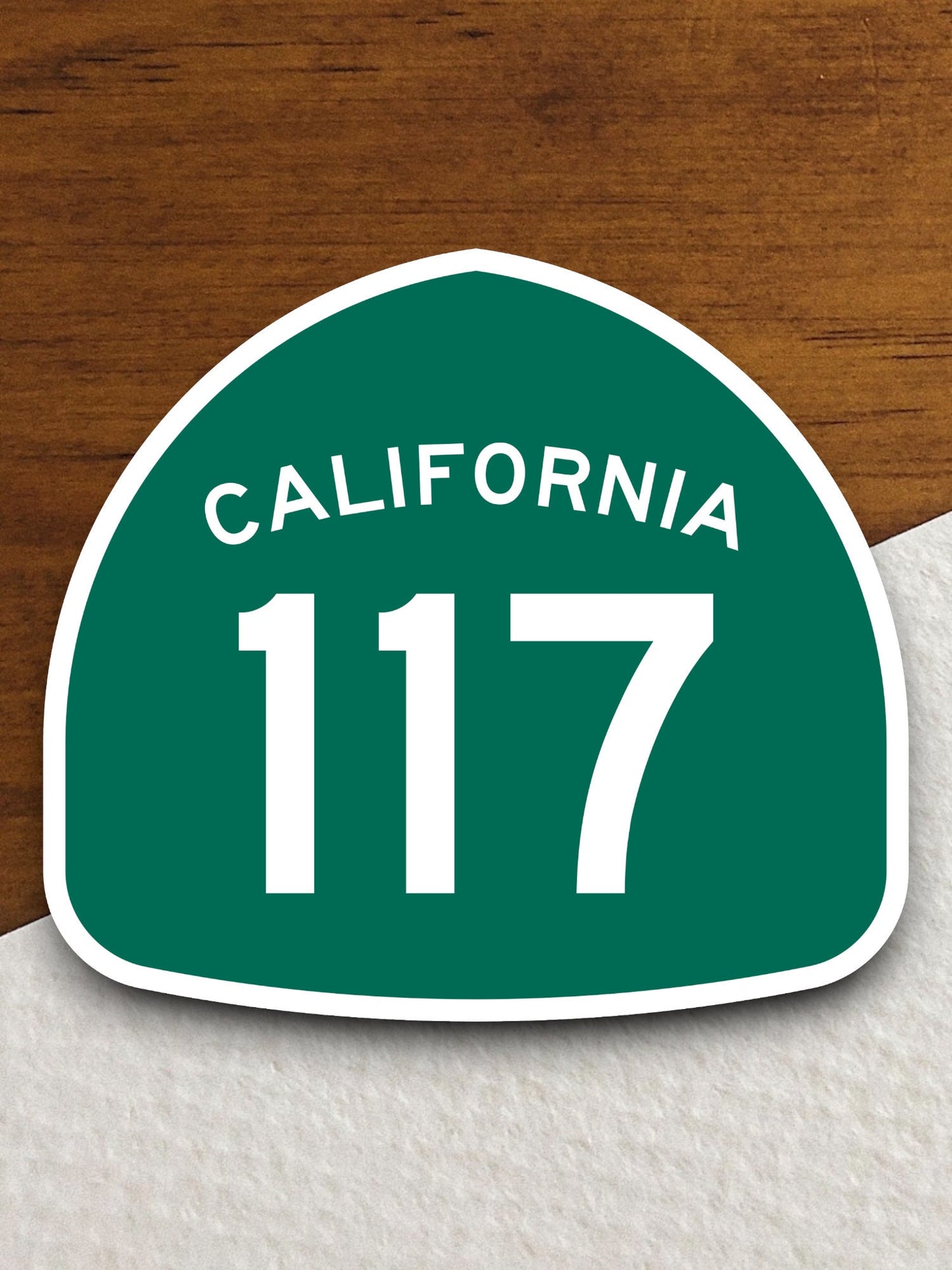 California state route 117 road sign sticker, road trip sticker, highway sign, room decor, travel sticker