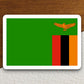 Zambia country flag sticker, international country sticker, international sticker, Zambia sticker, Room Décor