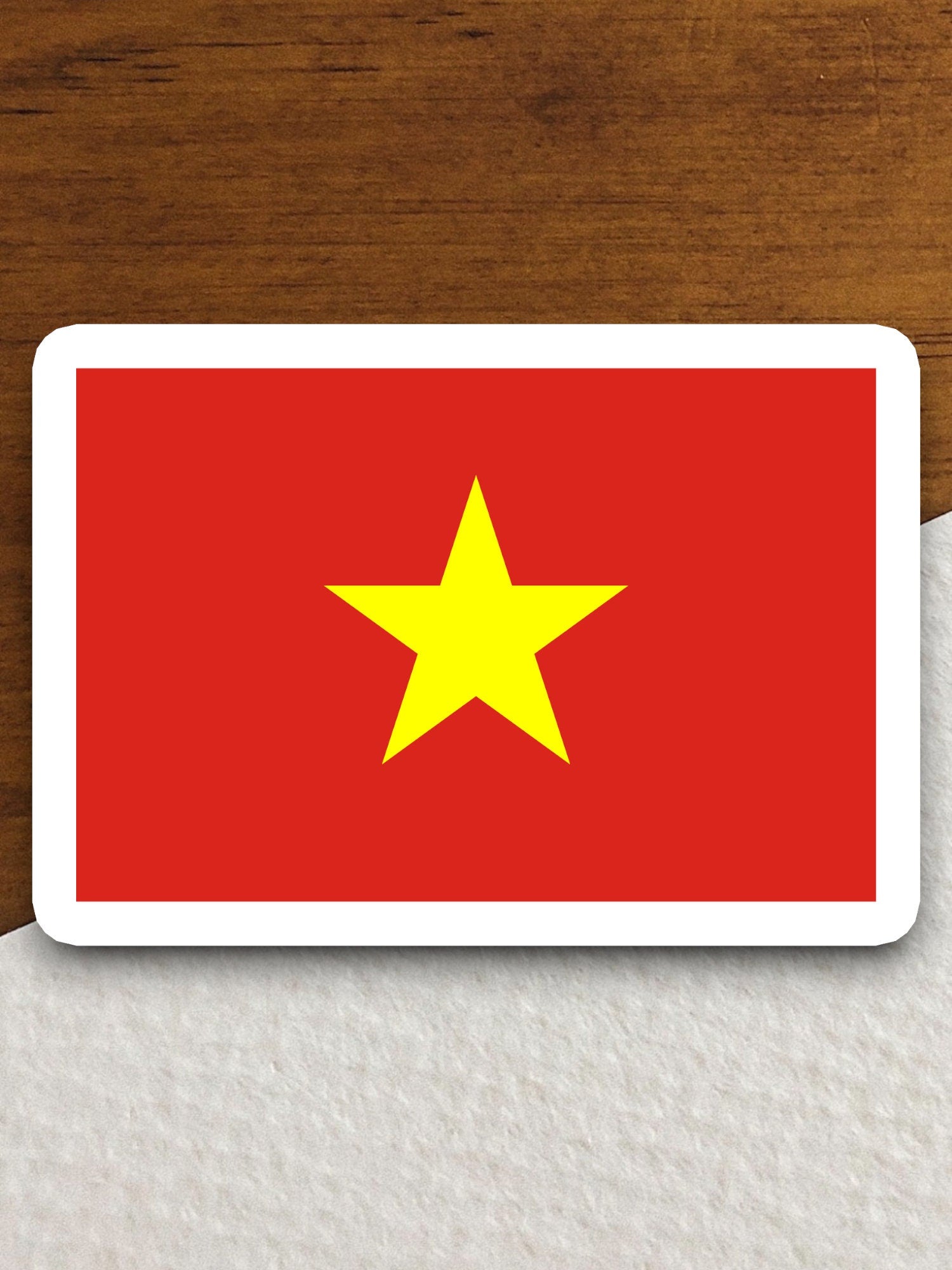 Vietnam country flag sticker, international country sticker, international sticker, Vietnam sticker, Room Décor