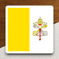 Vatican city (holy see) country flag sticker, international country sticker, international sticker, Vatican city sticker, holy see sticker