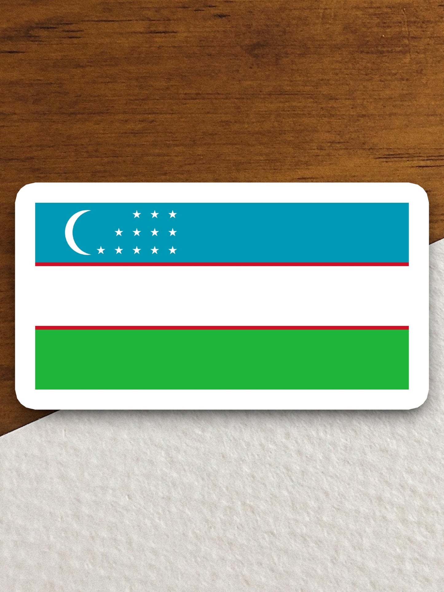 Uzbekistan country flag sticker, international country sticker, international sticker, Uzbekistan sticker, Room Décor