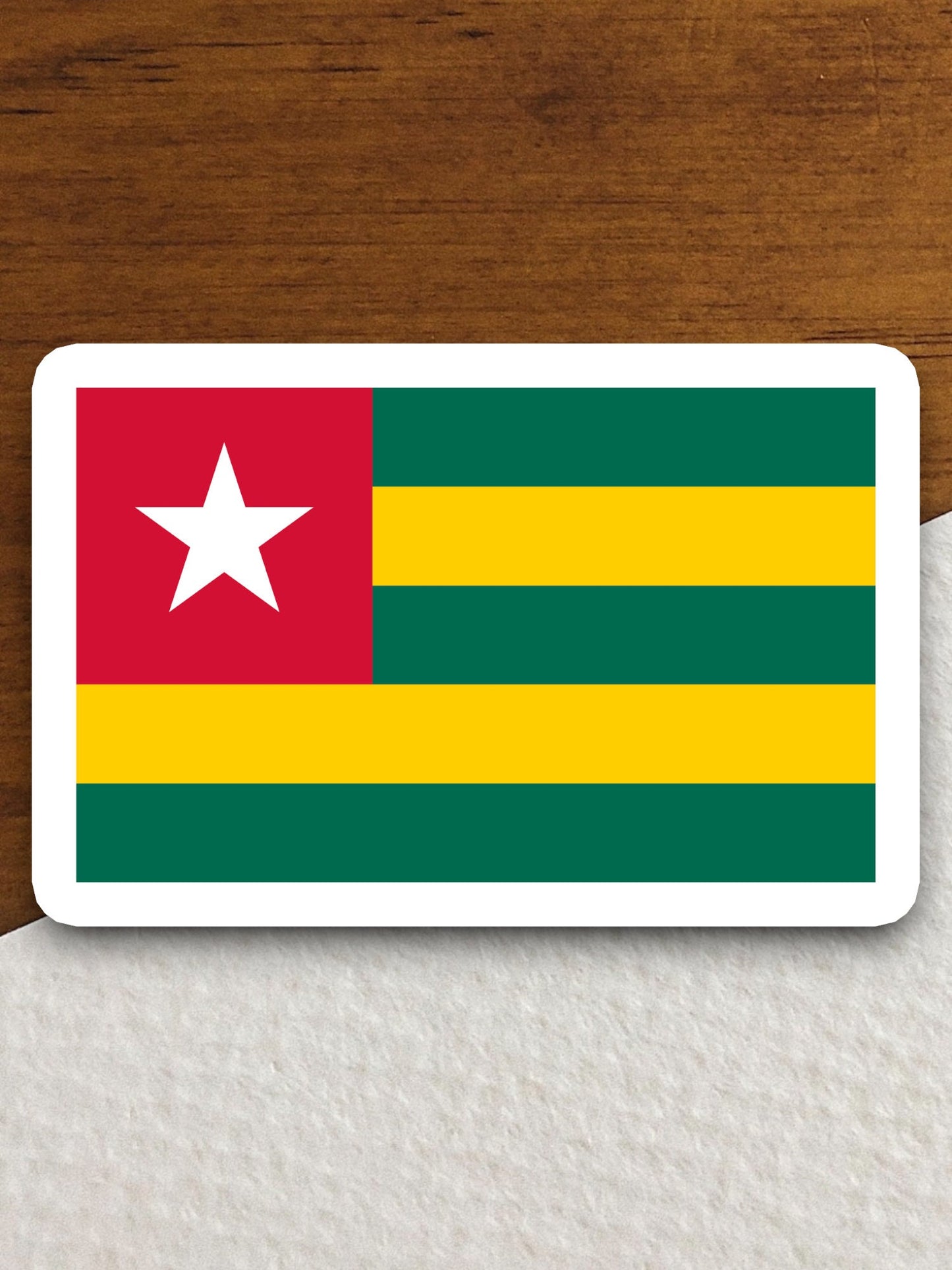 Togo country flag sticker, international country sticker, international sticker, Togo sticker, Room Décor