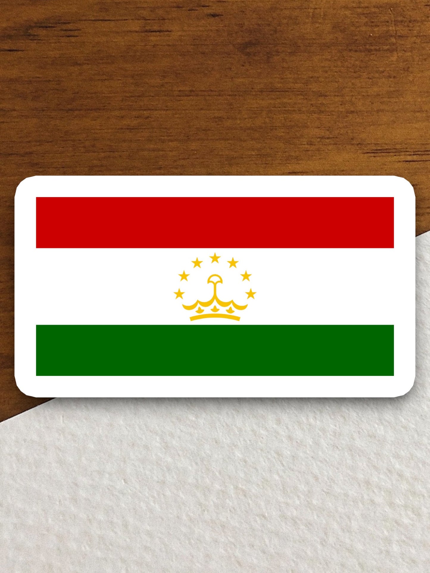 Tajikistan country flag sticker, international country sticker, international sticker, Tajikistan sticker, Room Décor