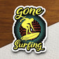 Surfs Up Sticker, vacation sticker, travel sticker, room decor, water bottle sticker, laptop sticker