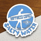 Surfing Happiness Sticker, vacation sticker, travel sticker, room decor, water bottle sticker, laptop sticker