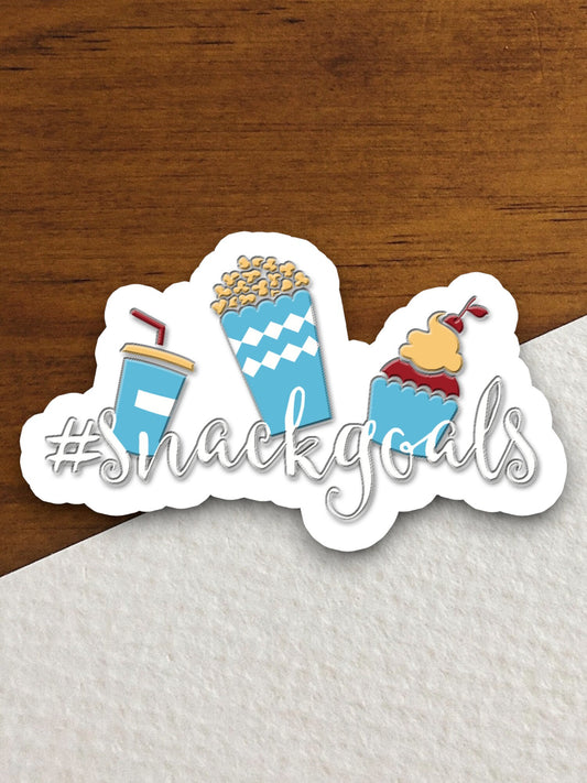 Hashtag Snack Goals sticker, Hashtag sticker, funny stickers, laptop stickers, water bottle sticker, sticker with sayings