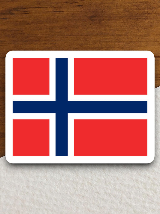 Svalbard flag and jan mayen country flag sticker, international country sticker, international sticker, Svalbard sticker, jan mayen sticker