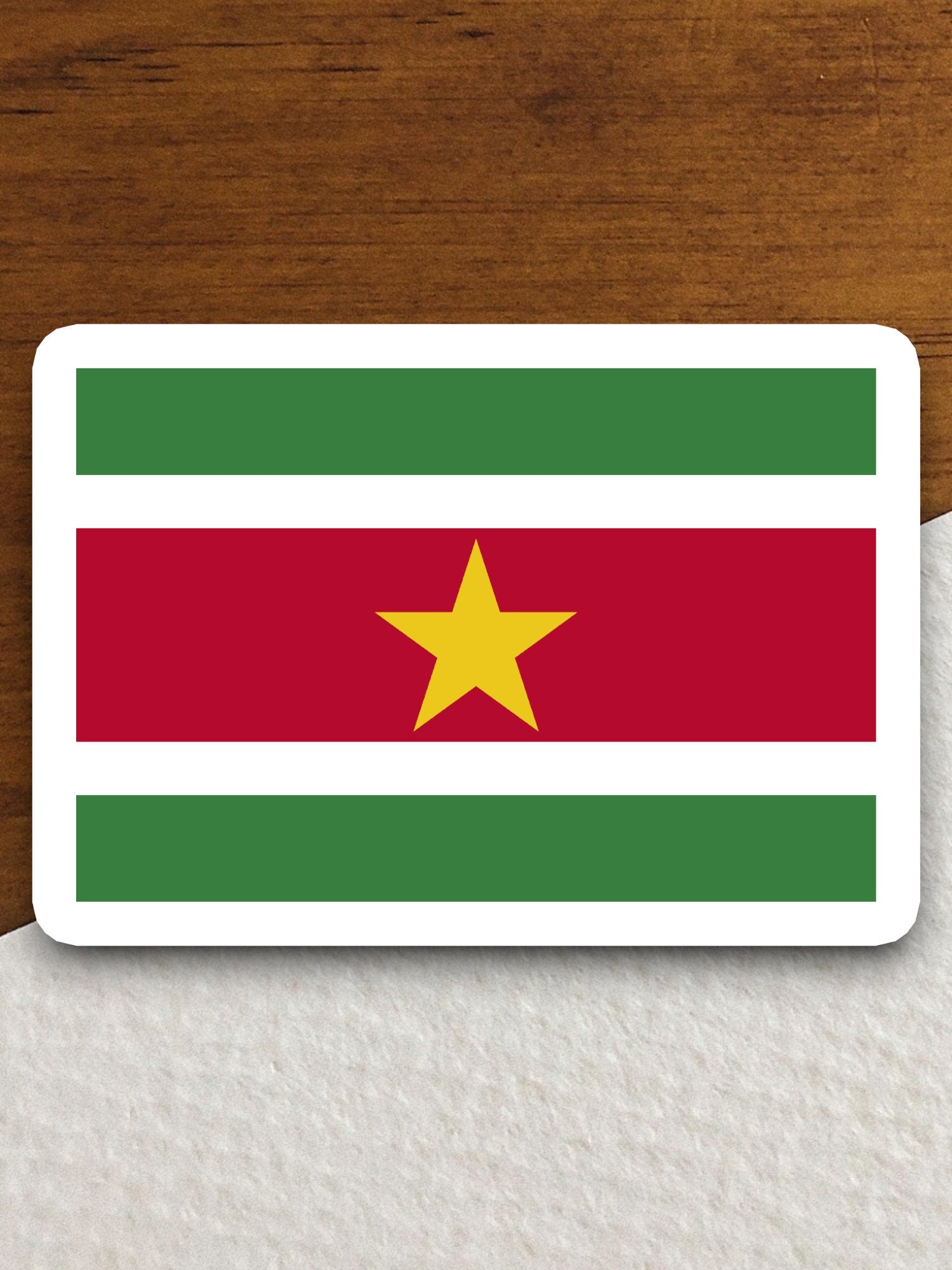 Suriname country flag sticker, international country sticker, international sticker, Suriname sticker, Room Décor