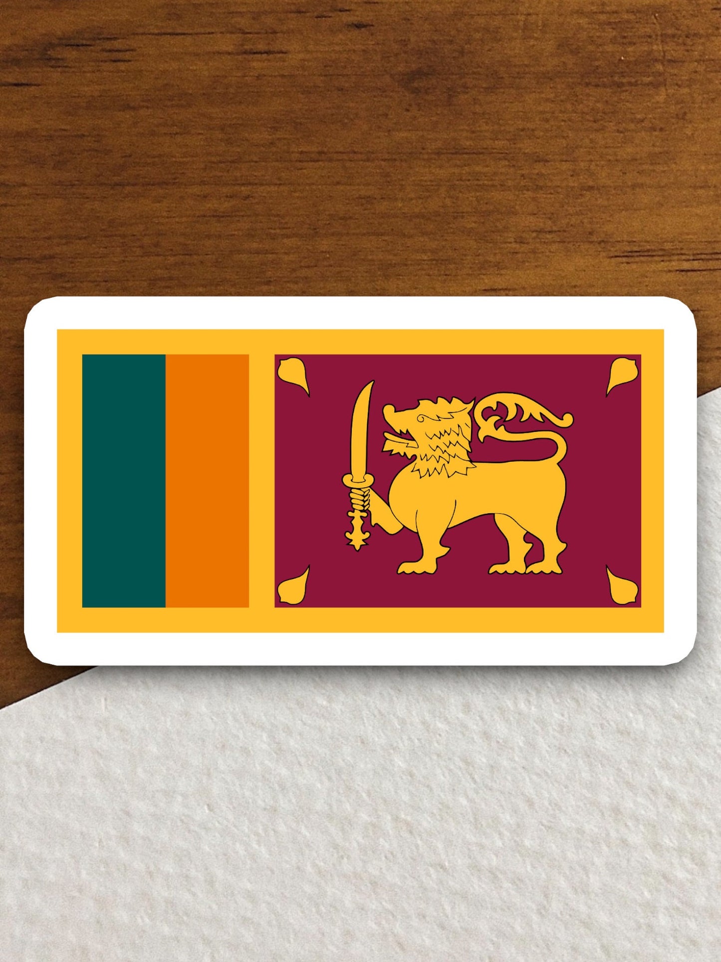 Sri lanka country flag sticker, international country sticker, international sticker, Sri lanka sticker, Room Décor