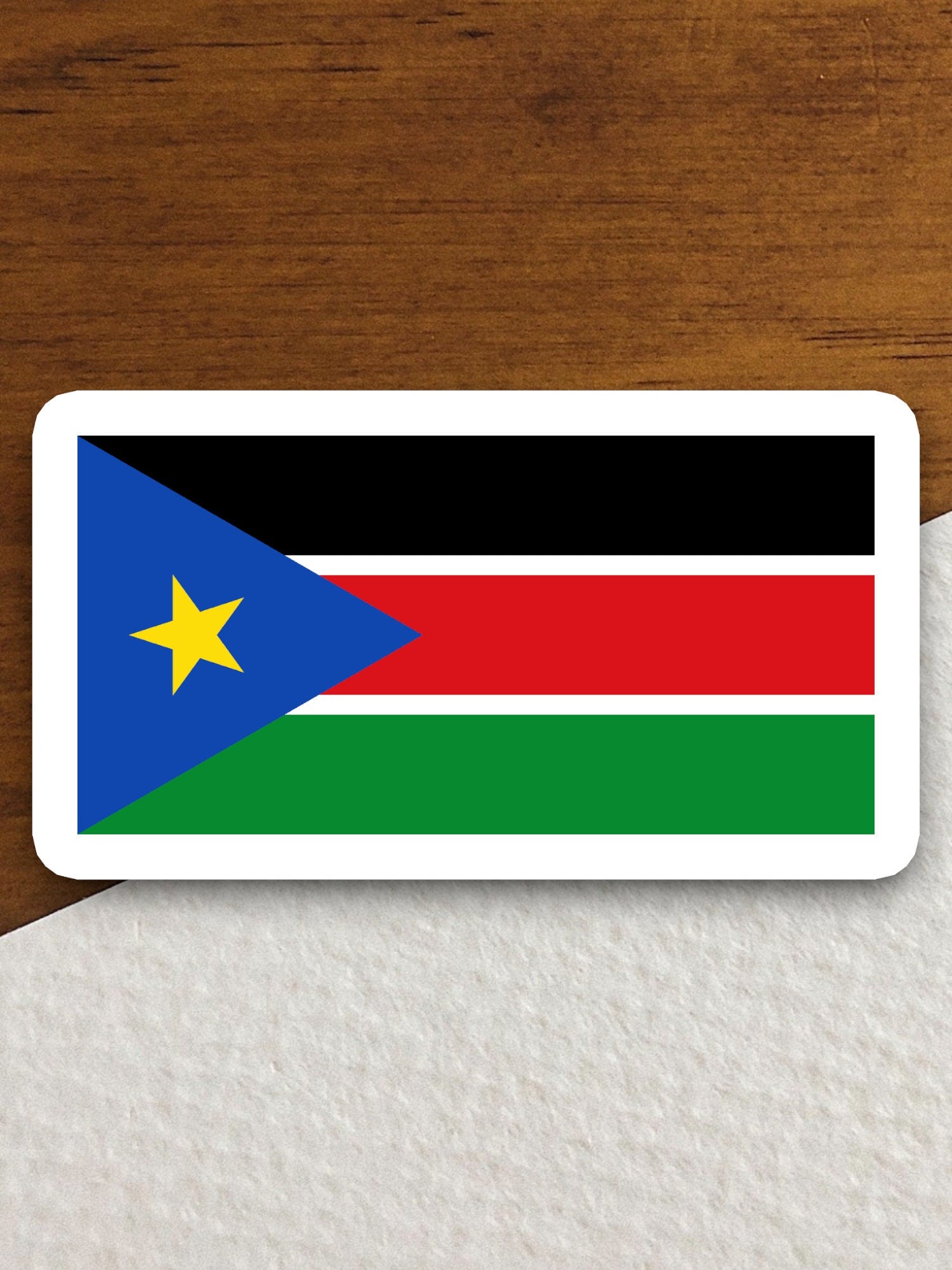 South sudan country flag sticker, international country sticker, international sticker, South sudan sticker, Room Décor