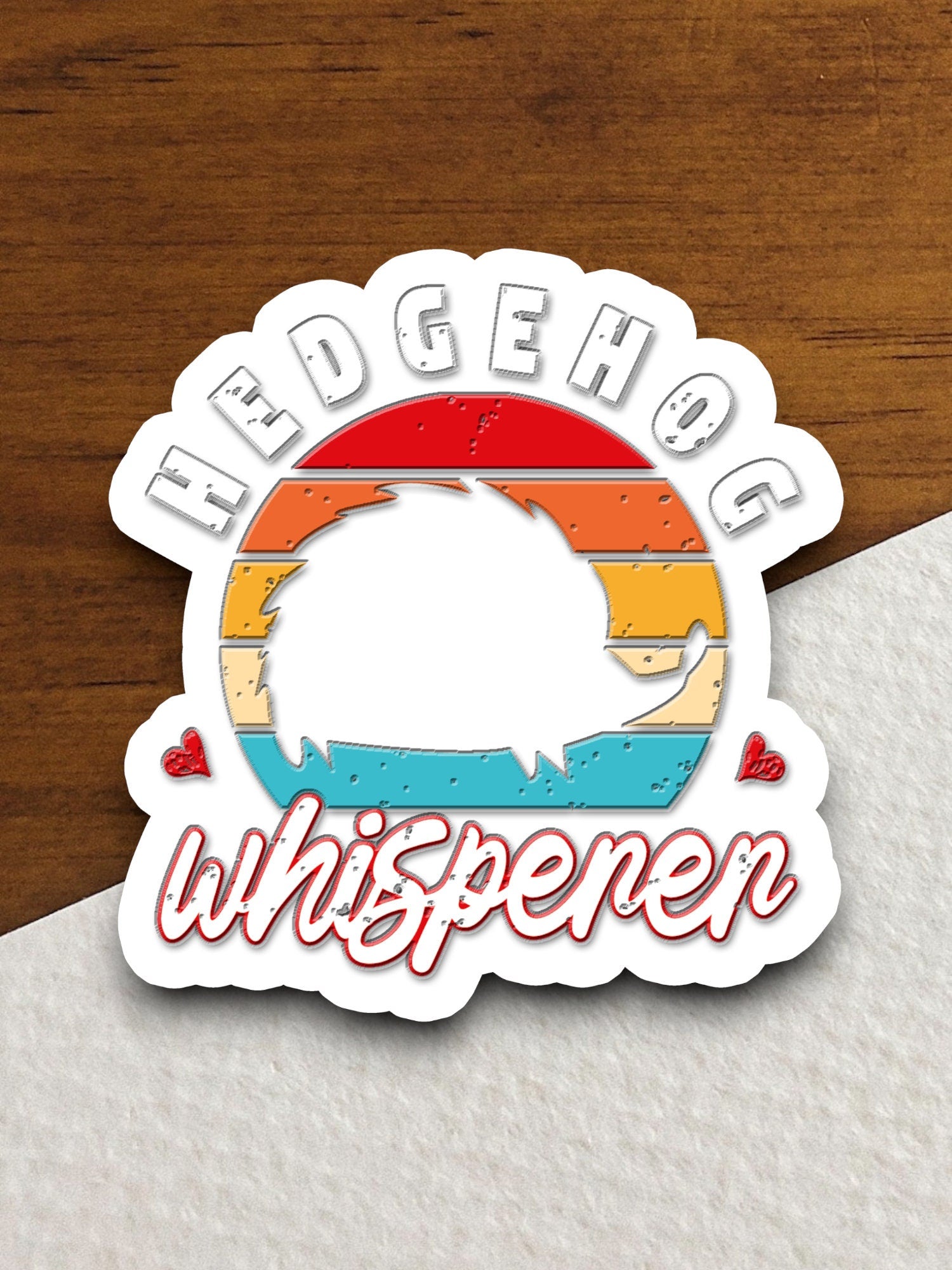 Hedgehog whisperer hedgehog sticker, Funny Animal Sticker For Laptop, Water Bottle, Hydro flask, Phone, Computer, Gift, Pet Sticker