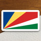 Seychelles country flag sticker, international country sticker, international sticker, Seychelles sticker, Room Décor