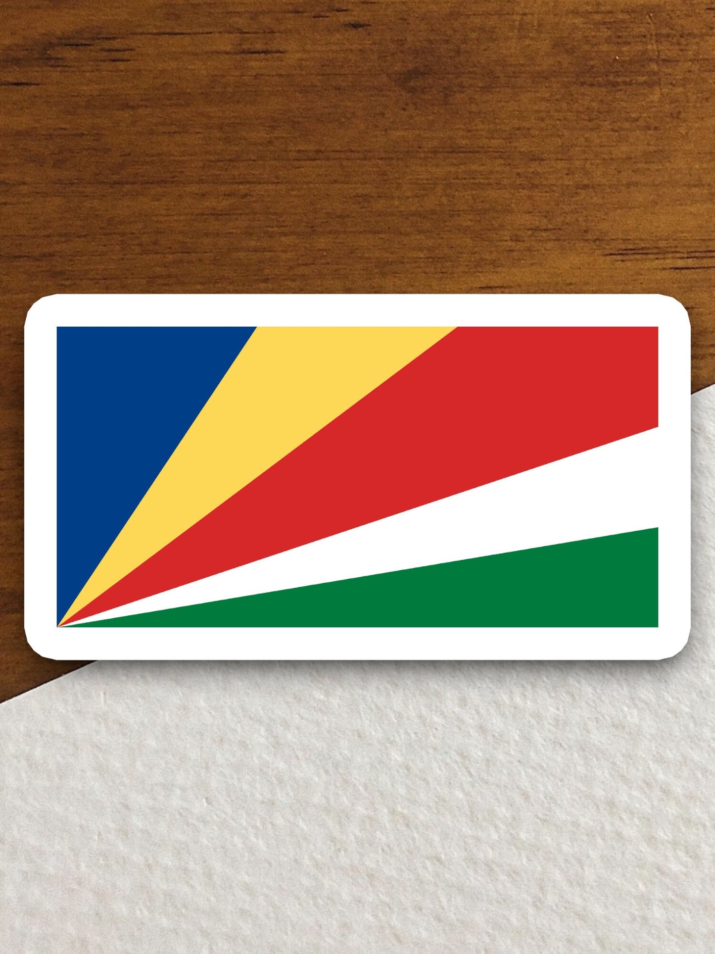 Seychelles country flag sticker, international country sticker, international sticker, Seychelles sticker, Room Décor