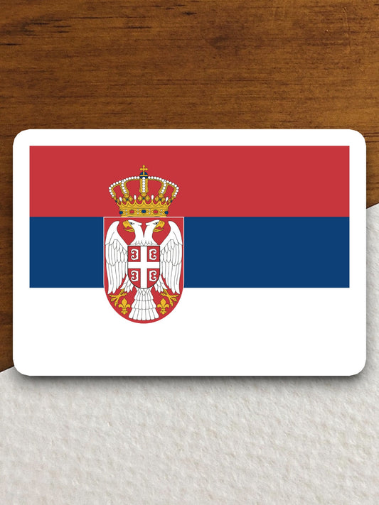 Serbia country flag sticker, international country sticker, international sticker, Serbia sticker, Room Décor