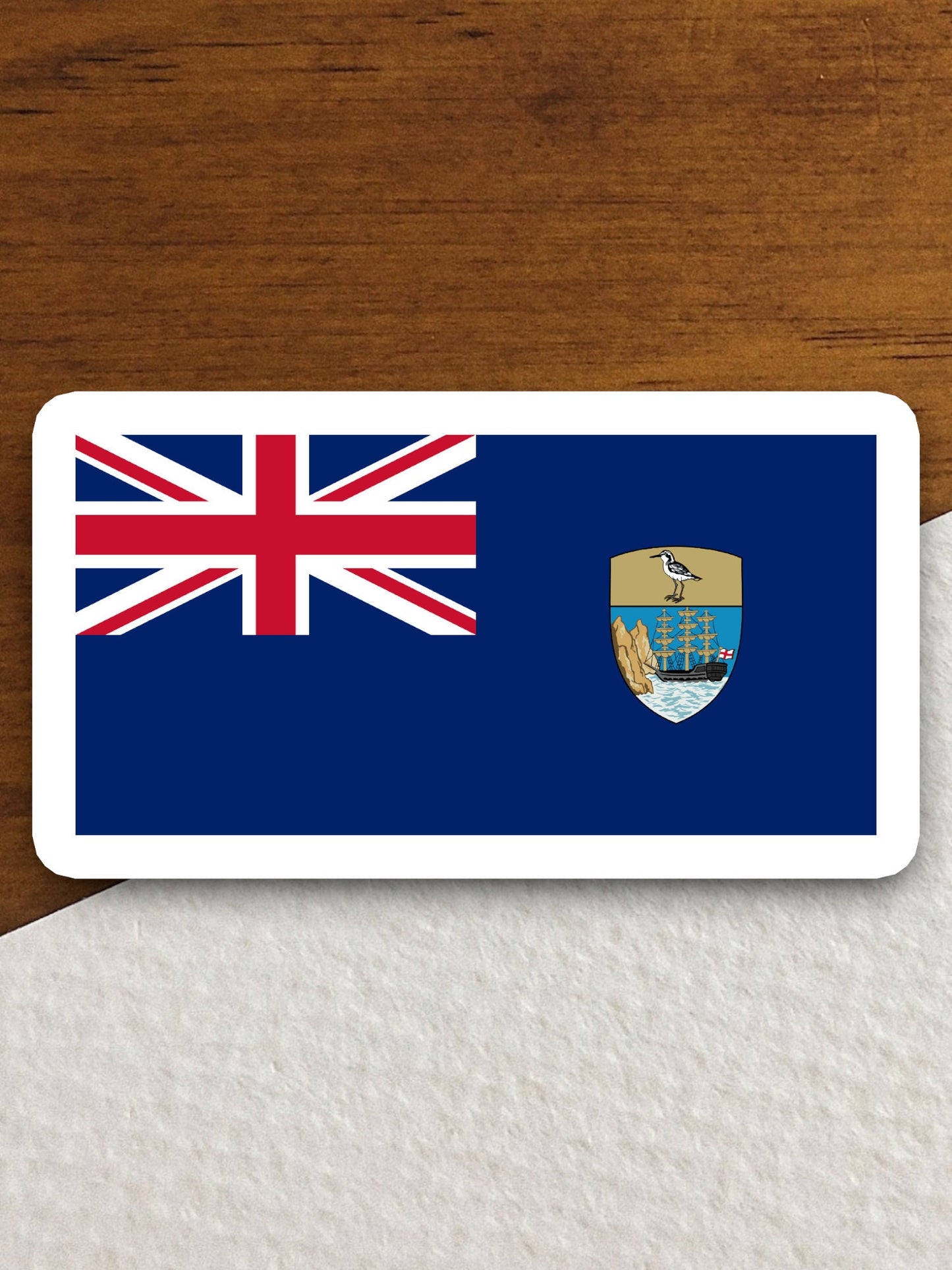 Saint helena sticker, ascension sticker, tristan da cunha country flag sticker, international, country, flag sticker, flags of the world