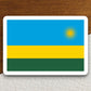 Rwanda country flag sticker, international country sticker, international sticker, Rwanda sticker, Room Décor