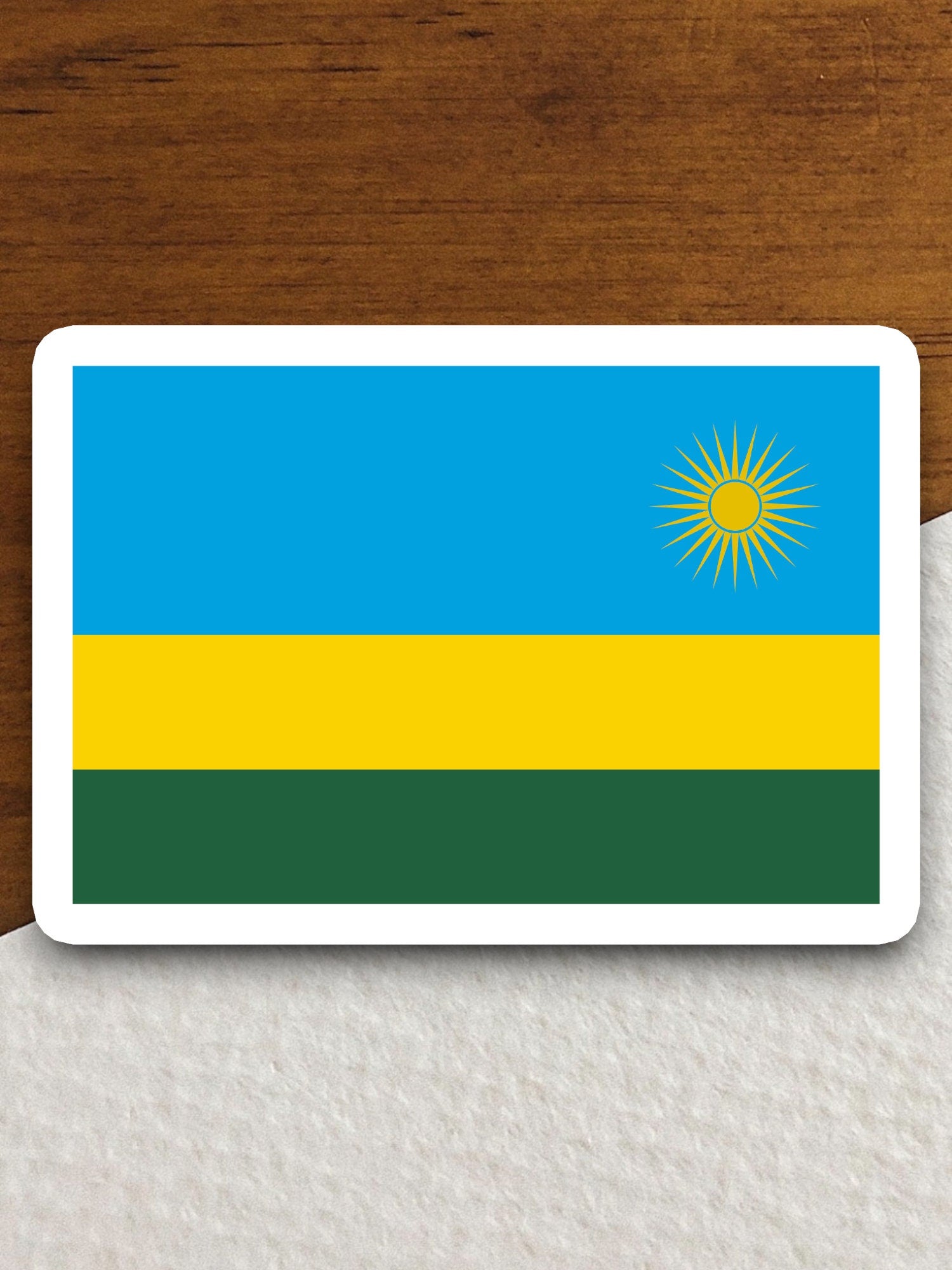 Rwanda country flag sticker, international country sticker, international sticker, Rwanda sticker, Room Décor