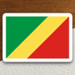 Republic of the congo country flag sticker, international country sticker, international sticker, Republic sticker, congo sticker