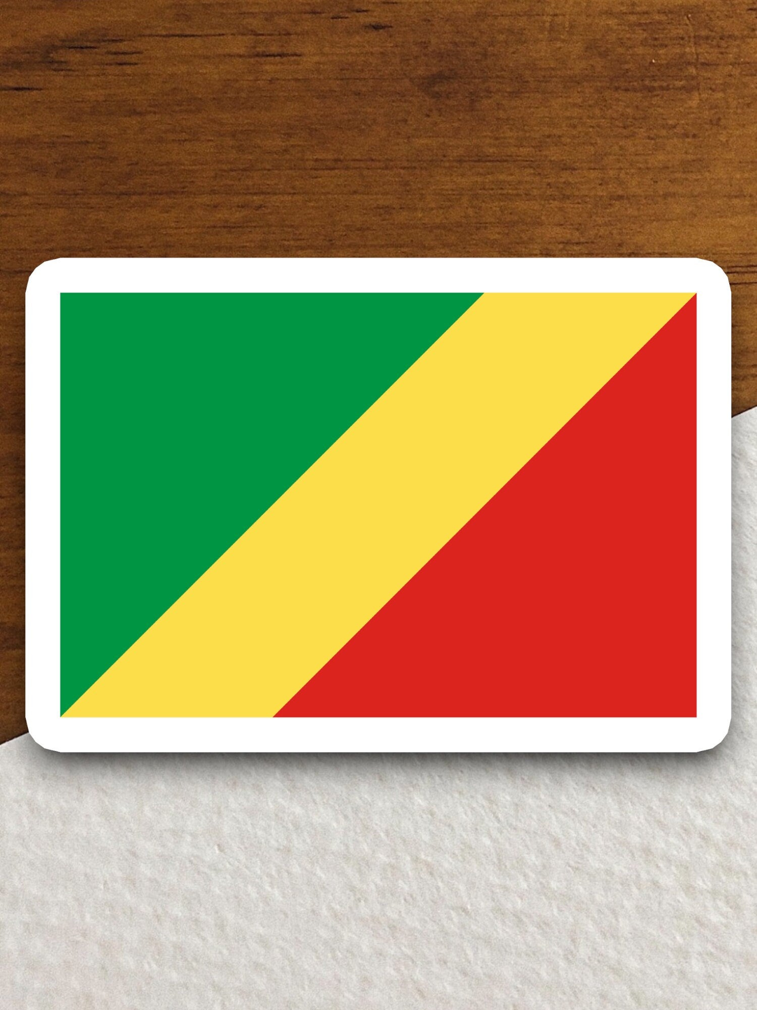 Republic of the congo country flag sticker, international country sticker, international sticker, Republic sticker, congo sticker