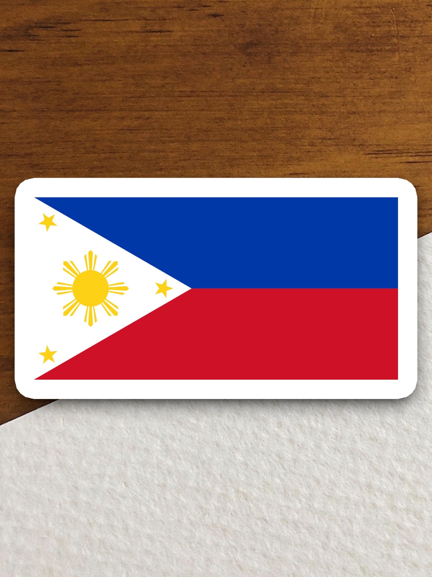 Philippines country flag sticker, international country sticker, international sticker, Philippines sticker, Philippines laptop sticker