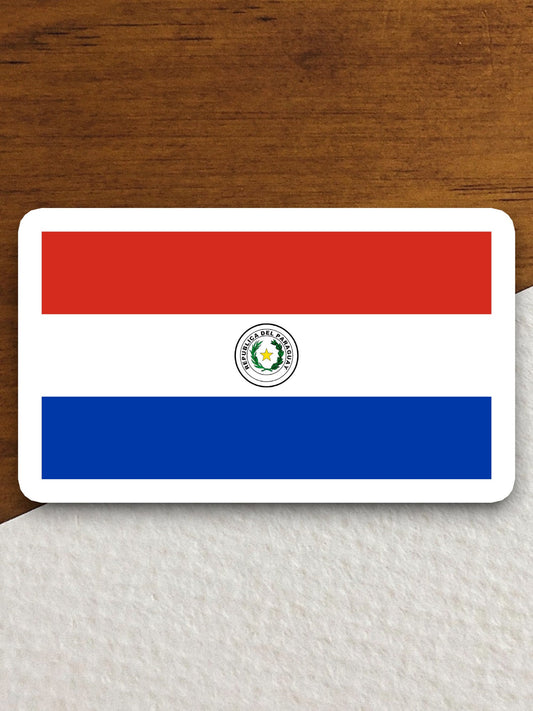 Paraguay country flag sticker, international country sticker, international sticker, Paraguay sticker, Room Décor