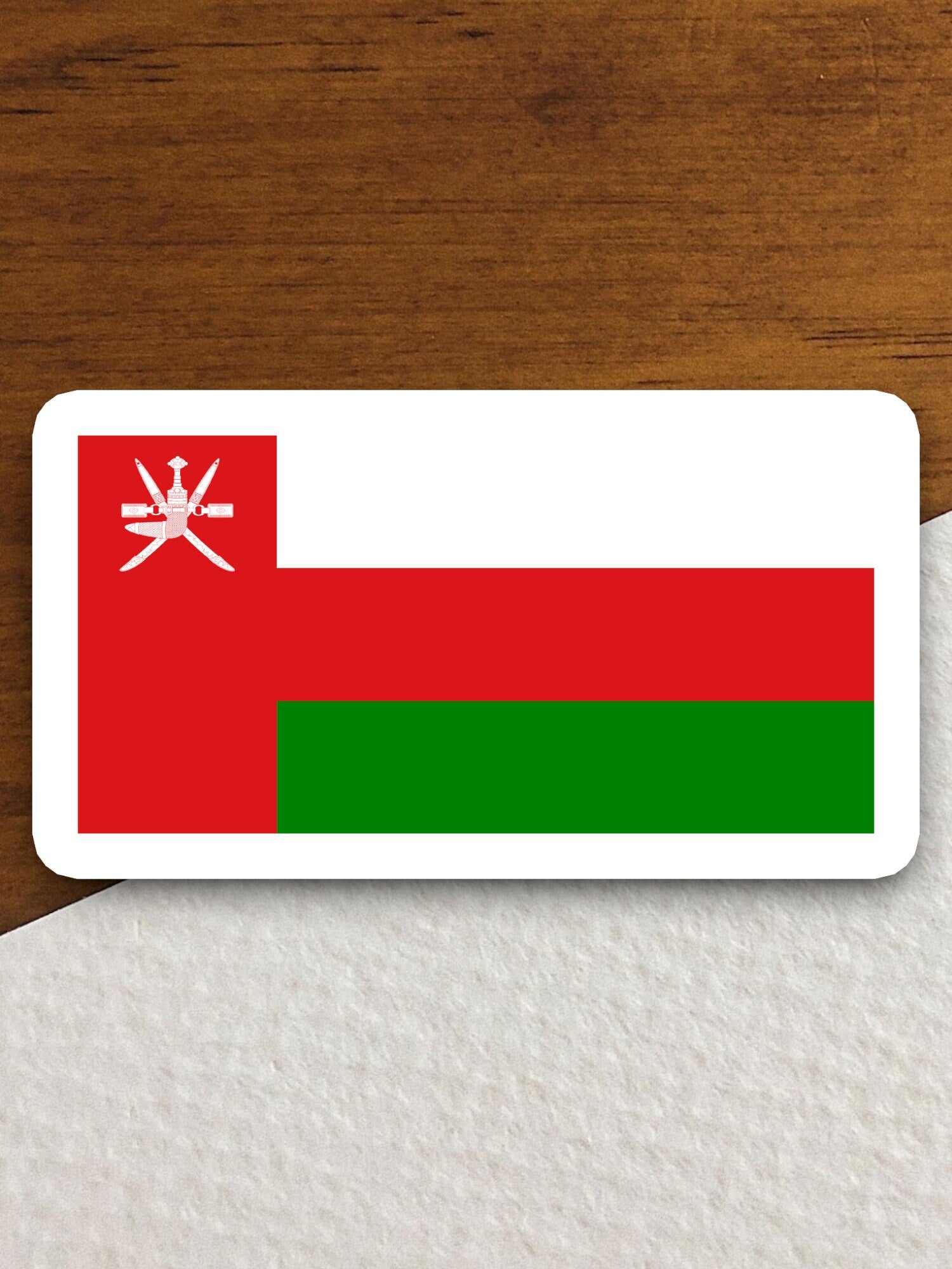 Oman country flag sticker, international country sticker, international sticker, Oman sticker, Room Décor