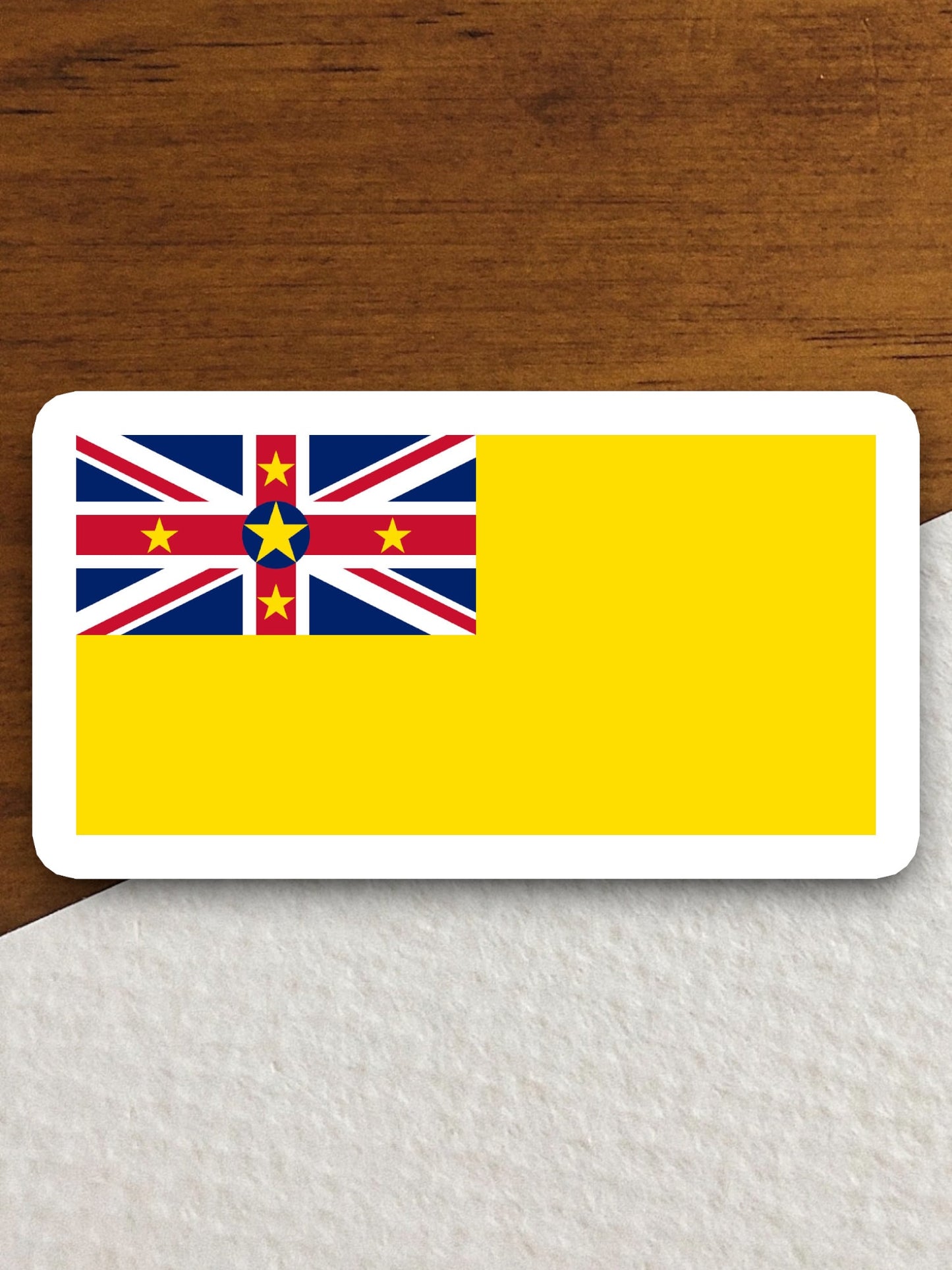 Niue country flag sticker, international country sticker, international sticker, Niue sticker, Room Décor