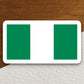 Nigeria country flag sticker, international country sticker, international sticker, Nigeria sticker, Nigeria laptop sticker, Room Décor