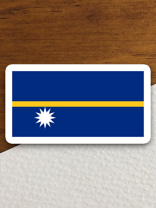 Nauru country flag sticker, international country sticker, international sticker, Nauru sticker, Room Décor