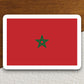 Morocco country flag sticker, international country sticker, international sticker, Morocco sticker, Morocco laptop sticker, Room Décor