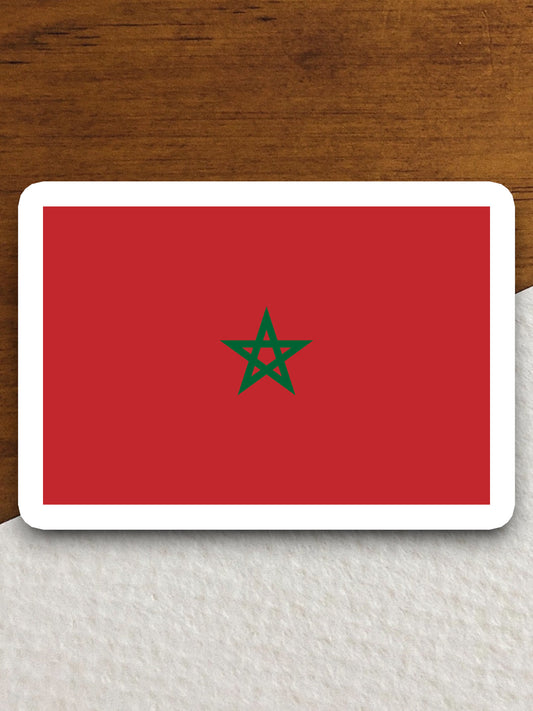 Morocco country flag sticker, international country sticker, international sticker, Morocco sticker, Morocco laptop sticker, Room Décor