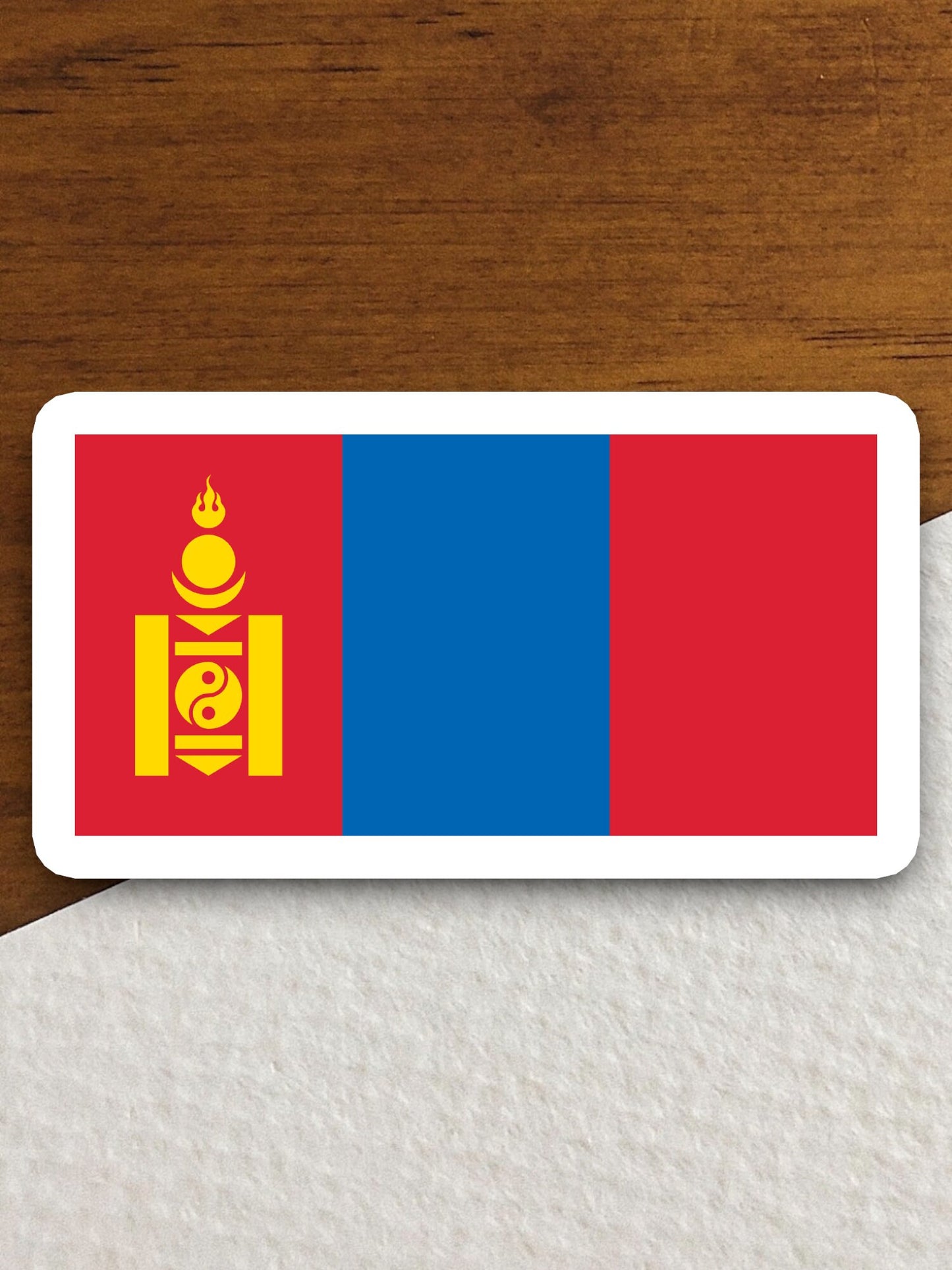 Mongolia country flag sticker, international country sticker, international sticker, Mongolia sticker, Room Décor