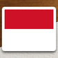 Monaco country flag sticker, international country sticker, international sticker, Monaco sticker, Room Décor