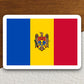 Moldova country flag sticker, international country sticker, international sticker, Moldova sticker, Room Décor