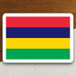 Mauritius country flag sticker, international country sticker, international sticker, Mauritius sticker, Room Décor