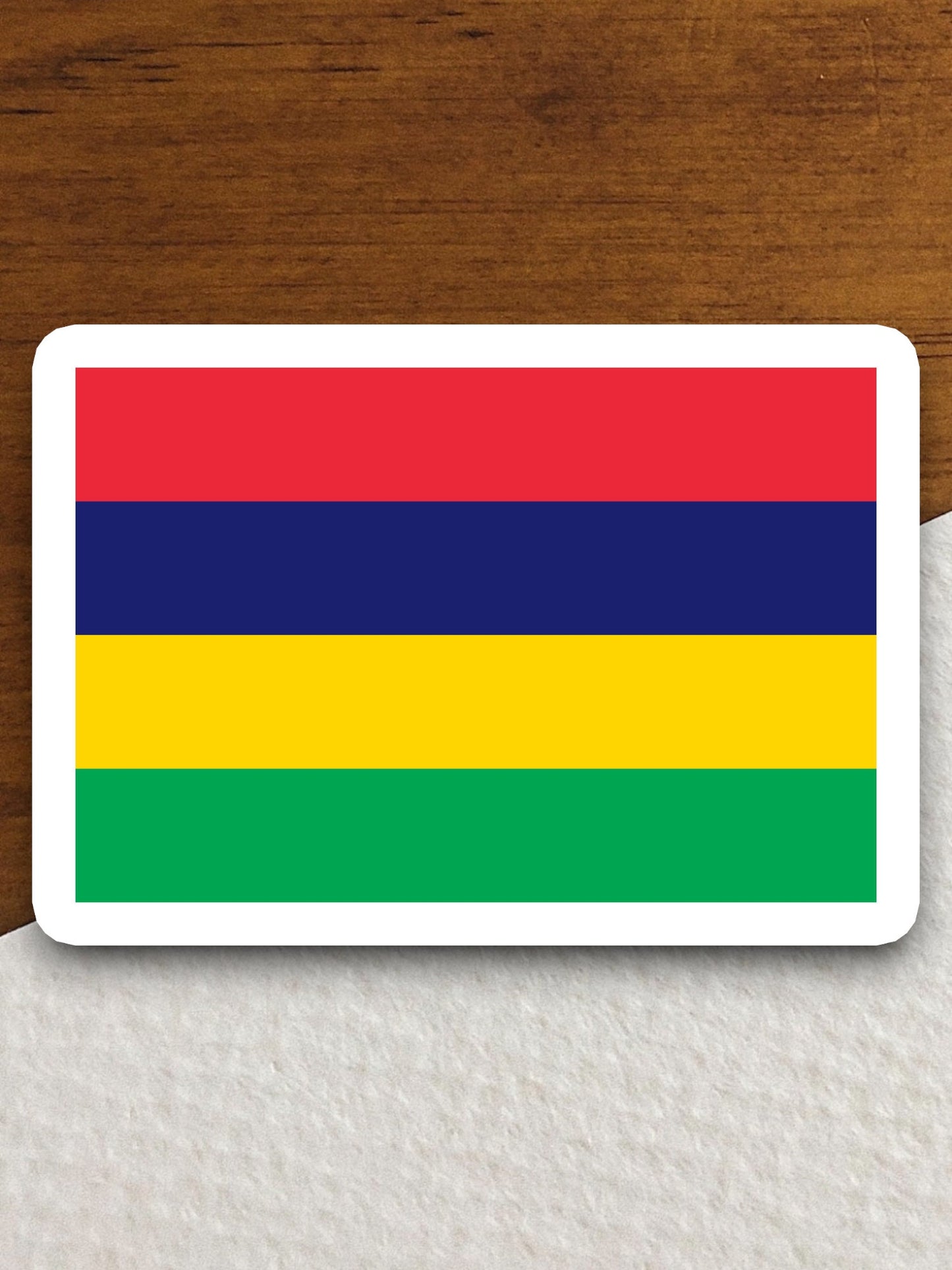 Mauritius country flag sticker, international country sticker, international sticker, Mauritius sticker, Room Décor