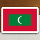 Maldives country flag sticker, international country sticker, international sticker, Maldives sticker, Room Décor