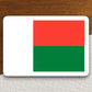 Madagascar country flag sticker, international country sticker, international sticker, Madagascar sticker, Room Décor