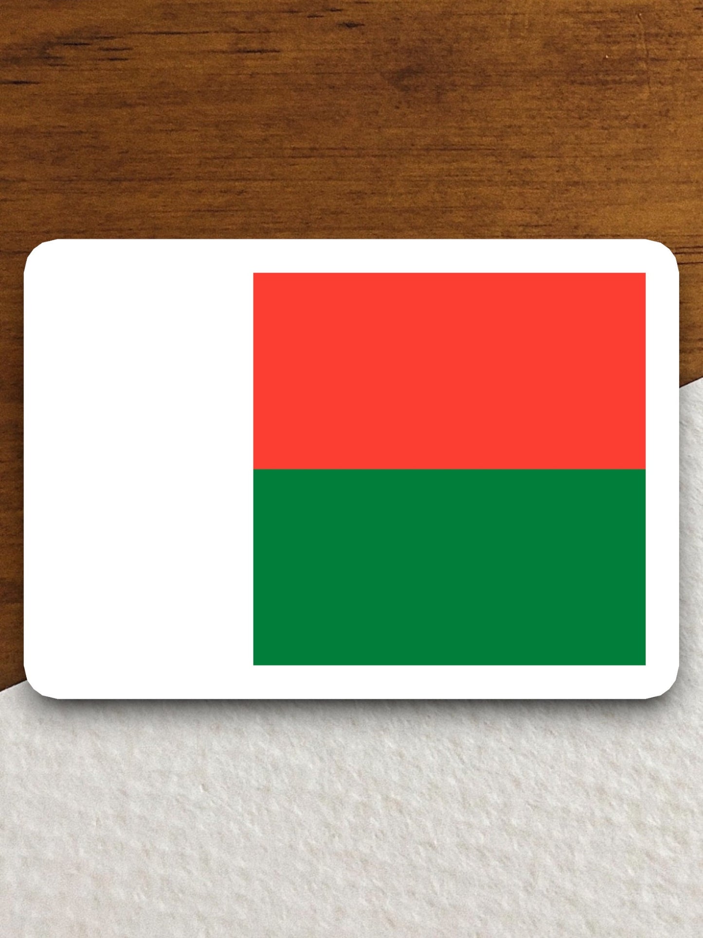 Madagascar country flag sticker, international country sticker, international sticker, Madagascar sticker, Room Décor