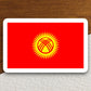 Kyrgyzstan country flag sticker, international country sticker, international sticker, Kyrgyzstan sticker, Room Décor