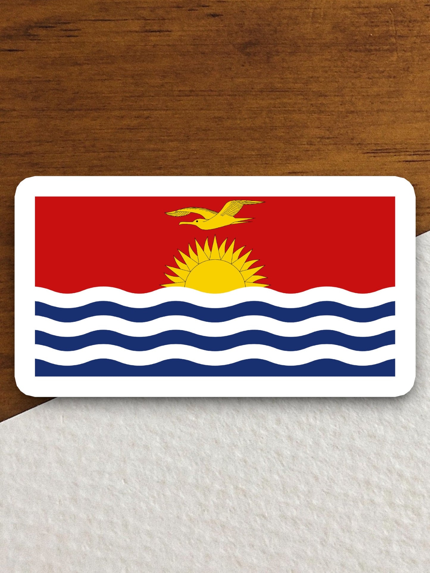 Kiribati country flag sticker, international country sticker, international sticker, Kiribati sticker, Room Décor