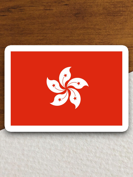 Hong kong country flag sticker, international country sticker, international sticker, Hong kong sticker, Room Décor