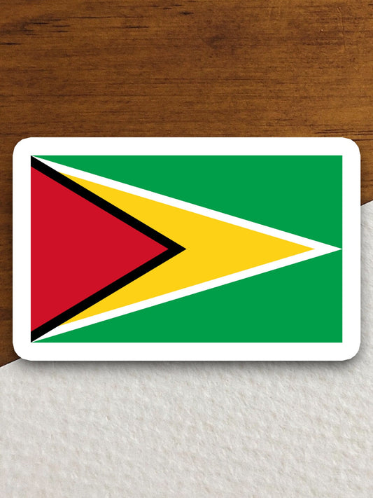 Guyana country flag sticker, international country sticker, international sticker, Guyana sticker, Room Décor