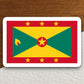 Grenada country flag sticker, international country sticker, international sticker, Grenada sticker, Room Décor