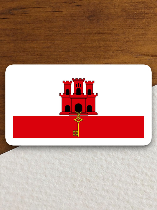 Gibraltar country flag sticker, international country sticker, international sticker, Gibraltar sticker, Room Décor